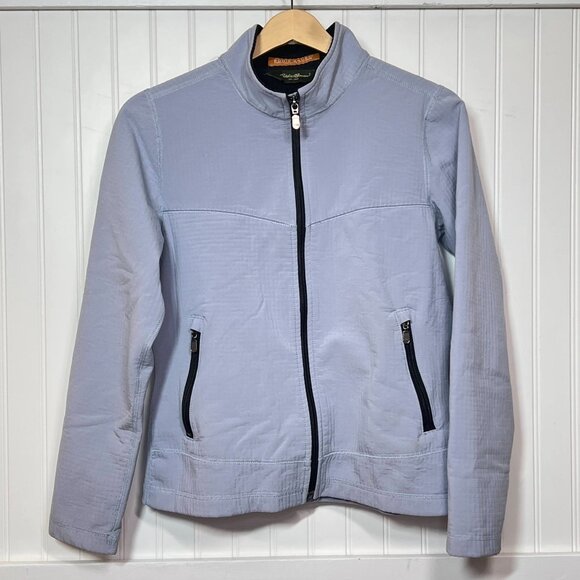 Eddie Bauer Women's Lightweight Full Zip Stand Collar Jacket Gray Blue Size S - Picture 2 of 10